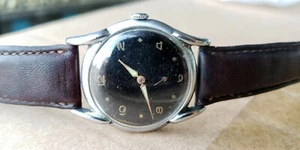 VINTAGE PRECIMAX STAHL HANDWIND 32 MM AUSGEFALLENE LASEN HERRENUHR - Bild 1 von 10