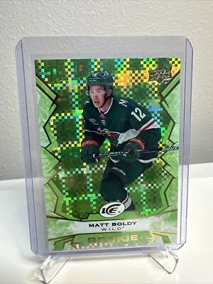 2022-23 Upper Deck ICE Rookie Green Parallel Matt Boldy RC #106 Minnesota Wild - Image 1 of 2