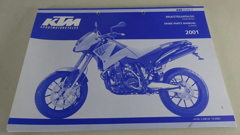 Catalogo Parti Telaio KTM 640 DUKE II Anno Modello 2001 - Immagine 1 di 1