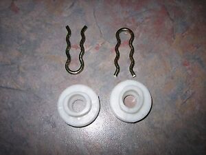 Saab 9-3 Saab 900 Window Regulator Guide Rollers  (2x) white - Front Left/Right