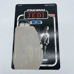 Vintage Kenner Star Wars Figure Card Back ROTJ 77 Back 8D8 Unpunched - Picture 1 of 10