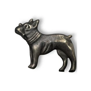 Vintage Französische Bulldogge Sterlingsilber Anstecknadel - Bild 1 von 3