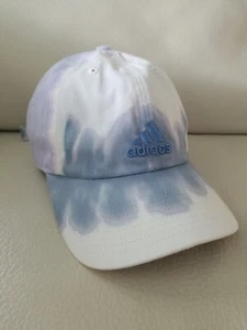Adidas Tie-dye hat cap purple blue womens baseball used adjustable  - Picture 1 of 8