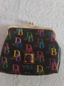 DOONEY & BOURKE💓 1975DB💜 RETRO🩵 LARGE 💚FRAMED 💛KISSLOCK🧡 COIN PURSE - Picture 1 of 9