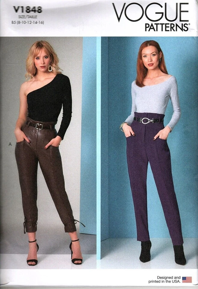 Vogue Patterns V1848 Misses' Pants Sewing Patterns - Sizes 16-24