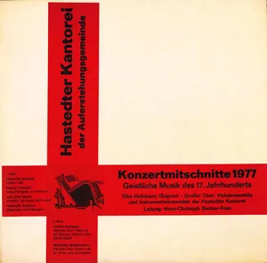 SCHUTZ PURCELL BACH JCH CAMPRA WECKMANN Cantatas & Psalms HASTDEDTER KANTOREI - Imagen 1 de 2