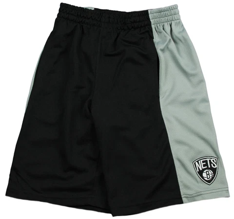 Zipway NBA Basketball Men's Brooklyn Nets Malone Shorts, Black & Grey Cover