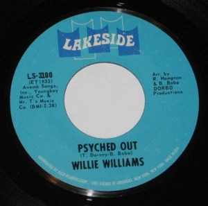 Willie Williams 7" 45 HEAR SCREAMIN NORTHERN SOUL FUNK Psyched Out LAKESIDE 3100 - Imagen 1 de 2
