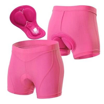 Mujeres Pantalones Cortos de Ciclismo Bicicleta Ropa Interior Pantalones con Gel Esponja 3D Acolchado Nuevo Foto 1 de 4