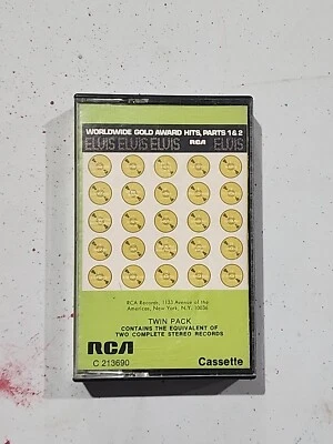 Elvis Presley / Elvis Worldwide Gold Award Hits Parts 1 & 2 Cassette - 1974  Foto 1 de 4