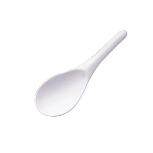 Melamine Rice Spoon Ladle Heat resistant 100 °C, Creamy white  21cm. - Picture 1 of 3