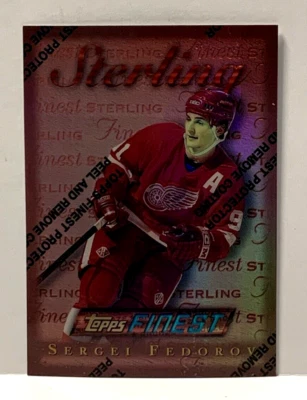 Sergei Federov 1995-96 Topps Finest Refractor #95 (w/ Coating) - Image 1 of 2