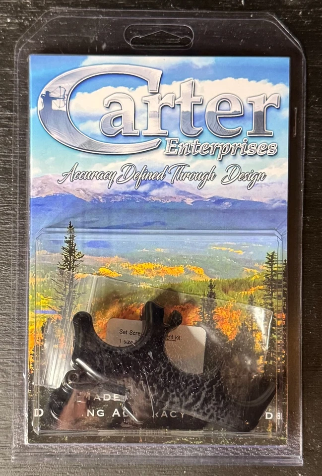 Carter Enterprises Too Simple 24 3 Finger Black Thumb Release Aid New - Image 1 of 3