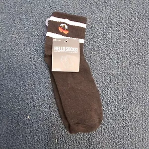 Hello Socks! Ankle Cherries Embroidered Black One Size 4-10 Adult Target V8a - Picture 1 of 4