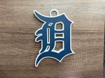 Detroit Tigers Oversized Pendant Necklace – MLB Baseball Fan Jewelry, Game Gift - Image 1 of 2