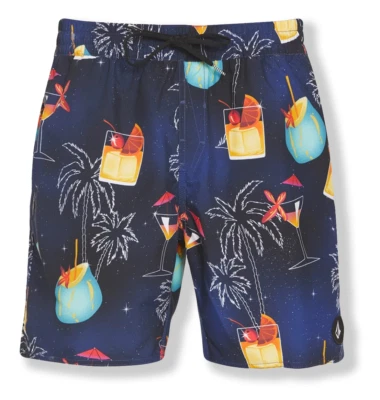 Volcom Novelty Swim Trunks - NWT Mens Size Large Blue / Multi - #44334-A9 - Image 1 of 2