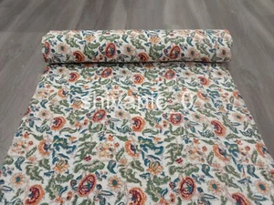Ethnic Kantha Quilt Indian Cotton Bedspread Throw Blanket Bed Coverlet Decor Art - Picture 1 of 6