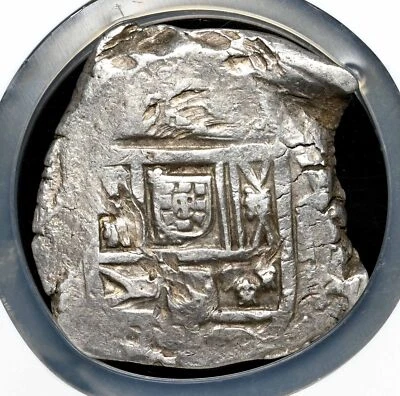 COLONIAL SPAIN. Carlos II, 1668-1682, Silver Cob 8 Reales, NGC AU55, Top Pop! - Image 1 of 4