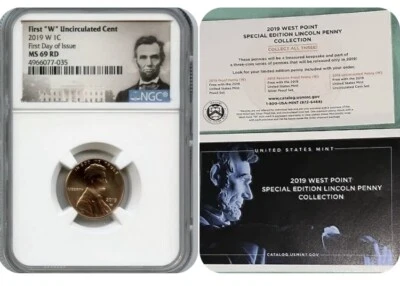 2019 W LINCOLN PENNY 1C CENT UNCIRCULATED NGC MS69 RD F.D.I W/Certificate - Image 1 of 4
