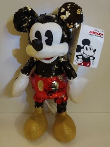 Disney Plüsch Mickey Mouse Wendepailletten Puppe Sonderedition - Bild 1 von 3