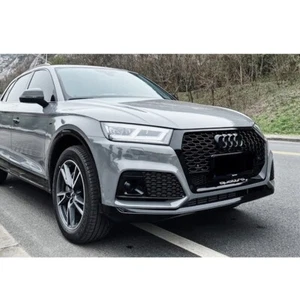 Parrilla delantera SQ5 + cubierta de luz antiniebla parrilla inferior para Audi Q5 FY Sline SQ5 2016-2019 - Imagen 1 de 9