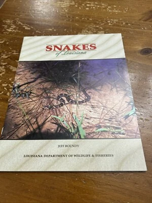 Snakes of Louisiana 1997 Jeff Boundy Department Of Wildlife And Fisheries Foto 1 de 3