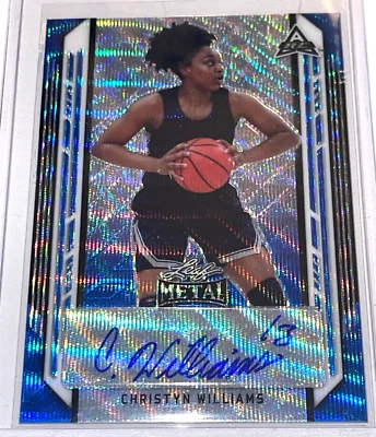 RARE CHRISTYN WILLIAMS /30 ROOKIE AUTO CARD 2022 LEAF METAL BASKETBALL MERCURY - Image 1 of 3