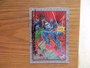 1993 SKYBOX DC THE RETURN OF SUPERMAN CARD # 31 SIGNED JON BOGDANOVE, WITH POA