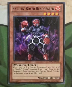 X 1 Yu-Gi-Oh Battlin' Boxer Headgeared LTGY-EN016 Yugioh - Picture 1 of 2