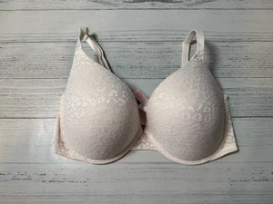 Sujetador push-up Victoria Secret Pink Wear Everywhere 36 DD estampado de guepardo crema - Imagen 1 de 8