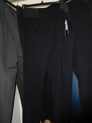 NUEVO CON ETIQUETAS 22W STYLE & CO PIERNA AJUSTADA COMODIDAD CINTURA TIRO MEDIO PANTALONES DE PUNTO PIERNA COSIDA NEGRA Foto 1 de 4