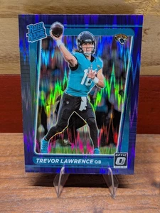Panini Donruss Optic Rated Rookie 2021 Trevor Lawrence Purple Shock Prizm (RC) - Imagen 1 de 6