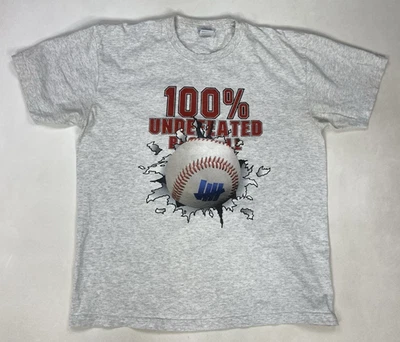 Camiseta Undefeated 100% Béisbol Gráfico Hombre Grande Gris Manga Corta Foto 1 de 4