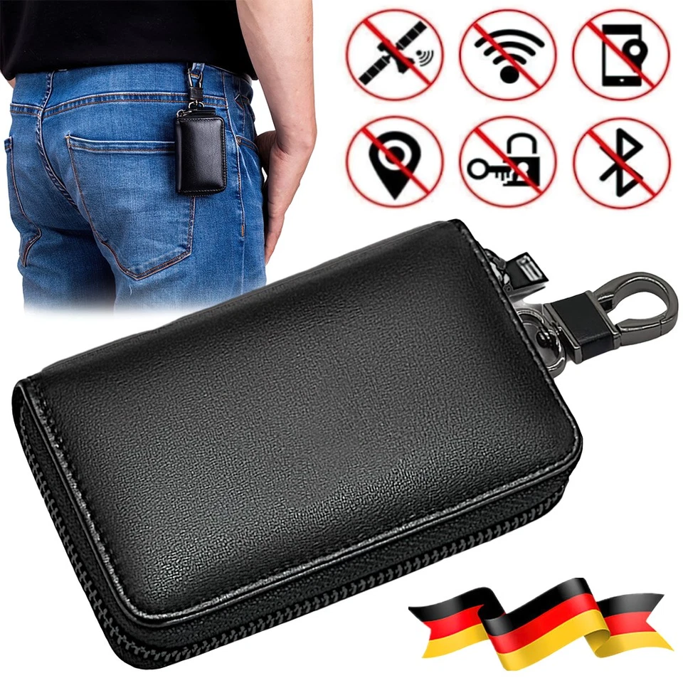 Autoschlüssel Keyless Go Schutz RFID Auto Schlüssel Blocker Etui Hülle Tasche - Bild 1 von 4