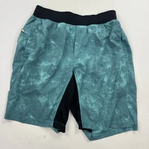 Lululemon T.H.E. Kurzgröße Medium aquagrün blau gefütterte Performance Shorts - Bild 1 von 9