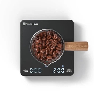 Maestri House Kaffeewaage Mini 2kg/0,1g mit Timer, wiederaufladbar, digital - Bild 1 von 4