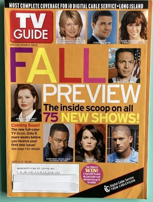 Large Size TV Guide Fall Preview 2005 September 11 Label Printed LI NY Edition - Image 1 of 4