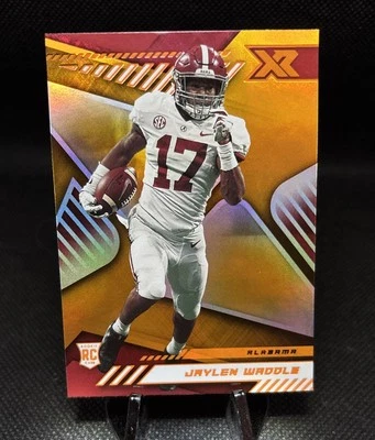 2021 Panini Chronicles Draft Picks XR Jaylen Waddle RC Orange #185 - Image 1 of 2