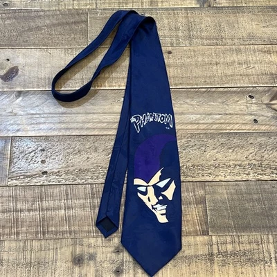 Винтажный галстук Davenport The Phantom Ghost Who Walks 1994 полиэстер 58 дюймов с дефектом - Изображение 1 из 4