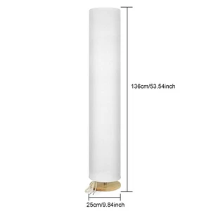 A-LED Floor Lamp 14W E27 Base Simple Cylindrical Fabric Floor Standing Lamp For - Picture 1 of 9