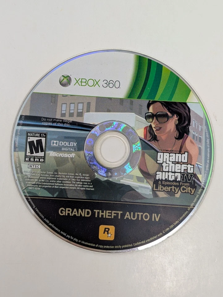 Grand Theft Auto IV (4) Episodes From Liberty City (Xbox 360) - Disc Only - Image 1 of 1