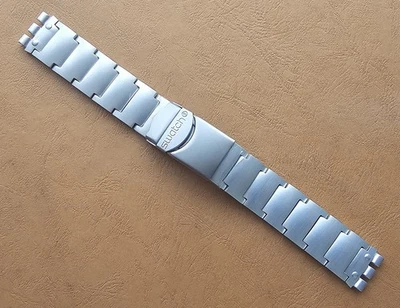 Swatch 16 mm Bracelet Stainless Steel Strap Watch Band Strap Vintage - Image 1 of 4