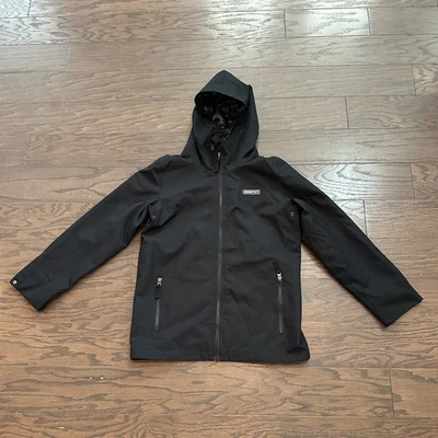 Obermeyer Boys The Heritage Collection Black Wind Breaker Jacket Size Large - Image 1 of 4