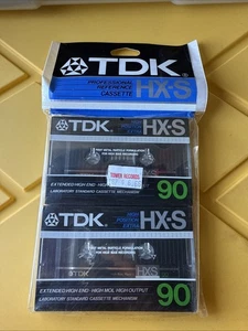 Cinta de casete de gama alta extendida TDK High Position Extra HX-S 90 NUEVA SELLADA - Imagen 1 de 2