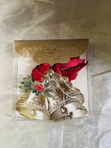 Anna Griffin Navidad Campanas Doradas Etiquetas Regalo 10 Piezas - Imagen 1 de 3
