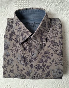 Maddox Street Mens Shirt Medium Floral Liberty Arts Fabric * Read Description - Picture 1 of 16