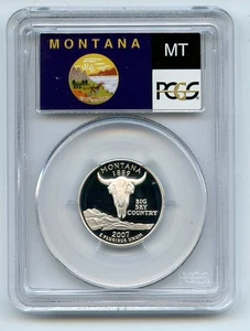 2007 S 25C Silver Montana Quarter PCGS PR70DCAM - Picture 1 of 2