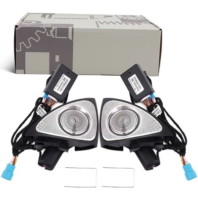 3D Rotation Speaker Tweeter for Mercedes Benz W213 E Class 64 colors E300 E63 us - Image 1 of 4