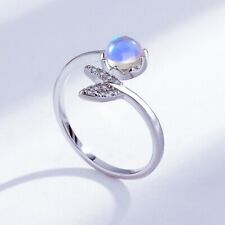 Mermaid Tail Adjustable Ring 925 Sterling Silver Womens Girls Jewellery Gifts UK