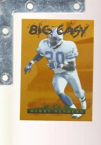 Collectors Edge #7 1996 Barry Sanders Big Easy inserto de lámina de oro súper raro Leones - Imagen 1 de 2